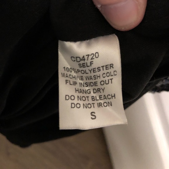 Strapless black sequin mini dress - Picture 6 of 6